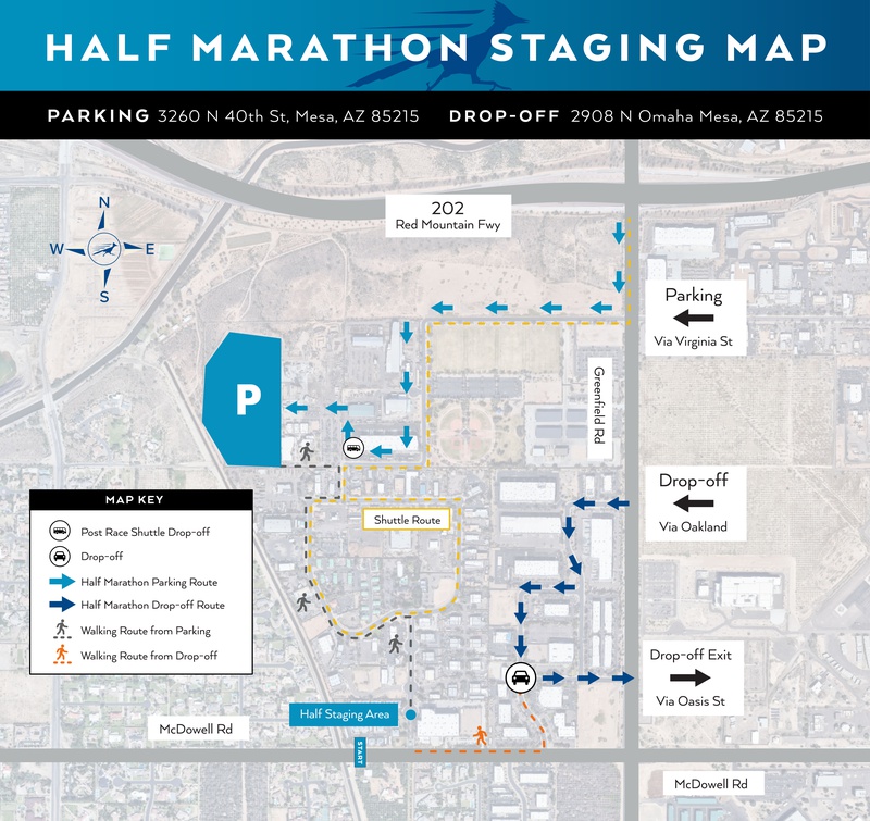 Half Marathon Parking Map