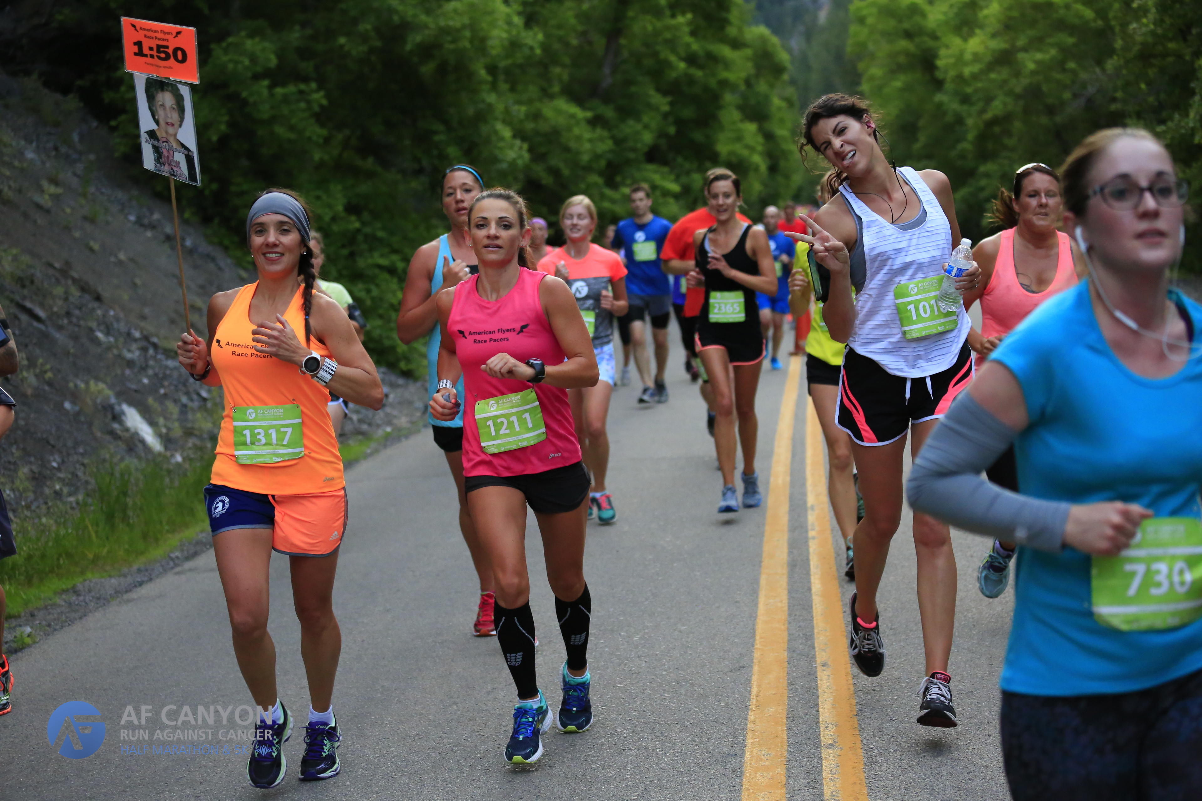 af canyon run against cancer american flyers race pacers