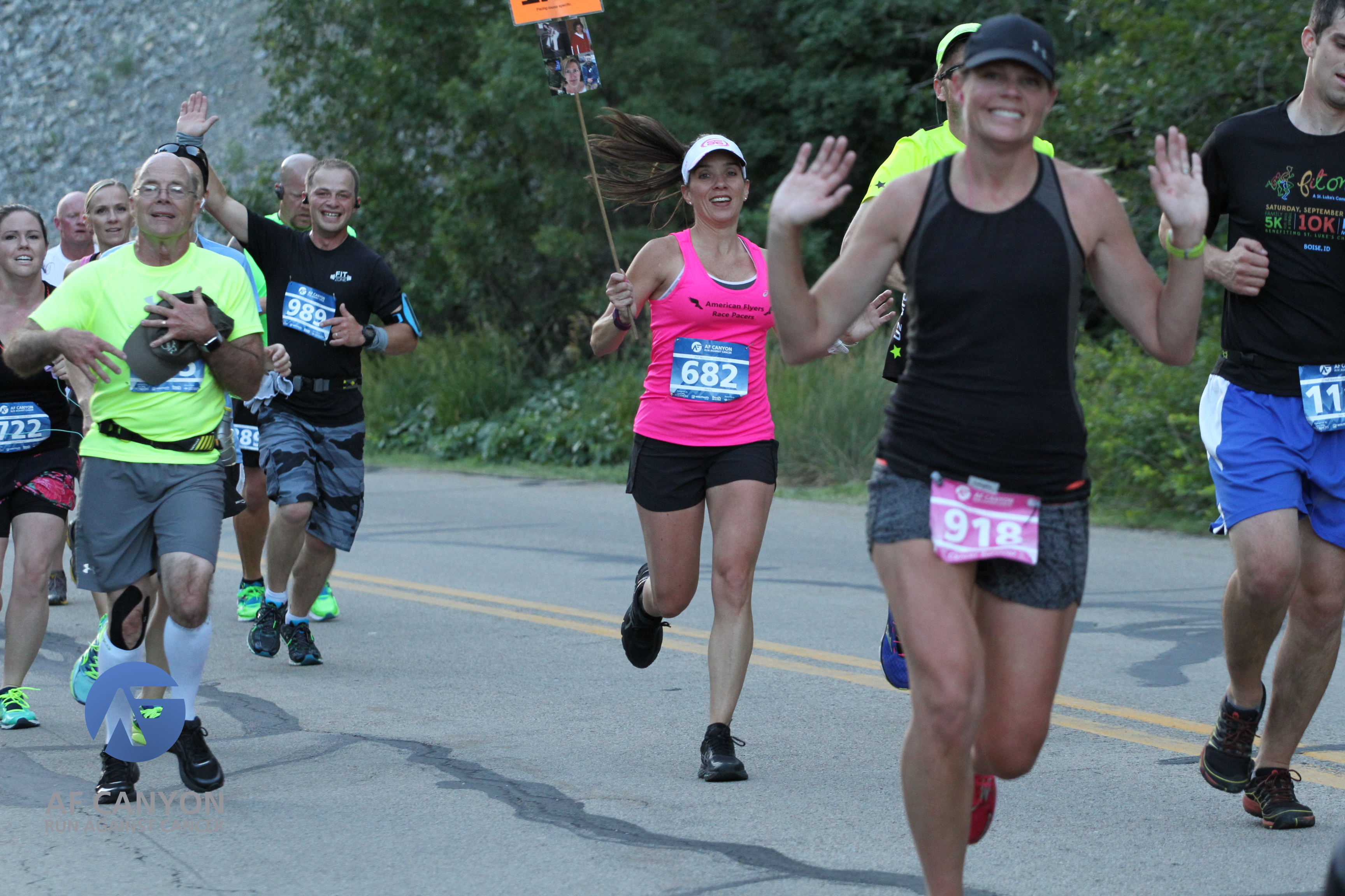 af canyon run against cancer american flyers race pacers