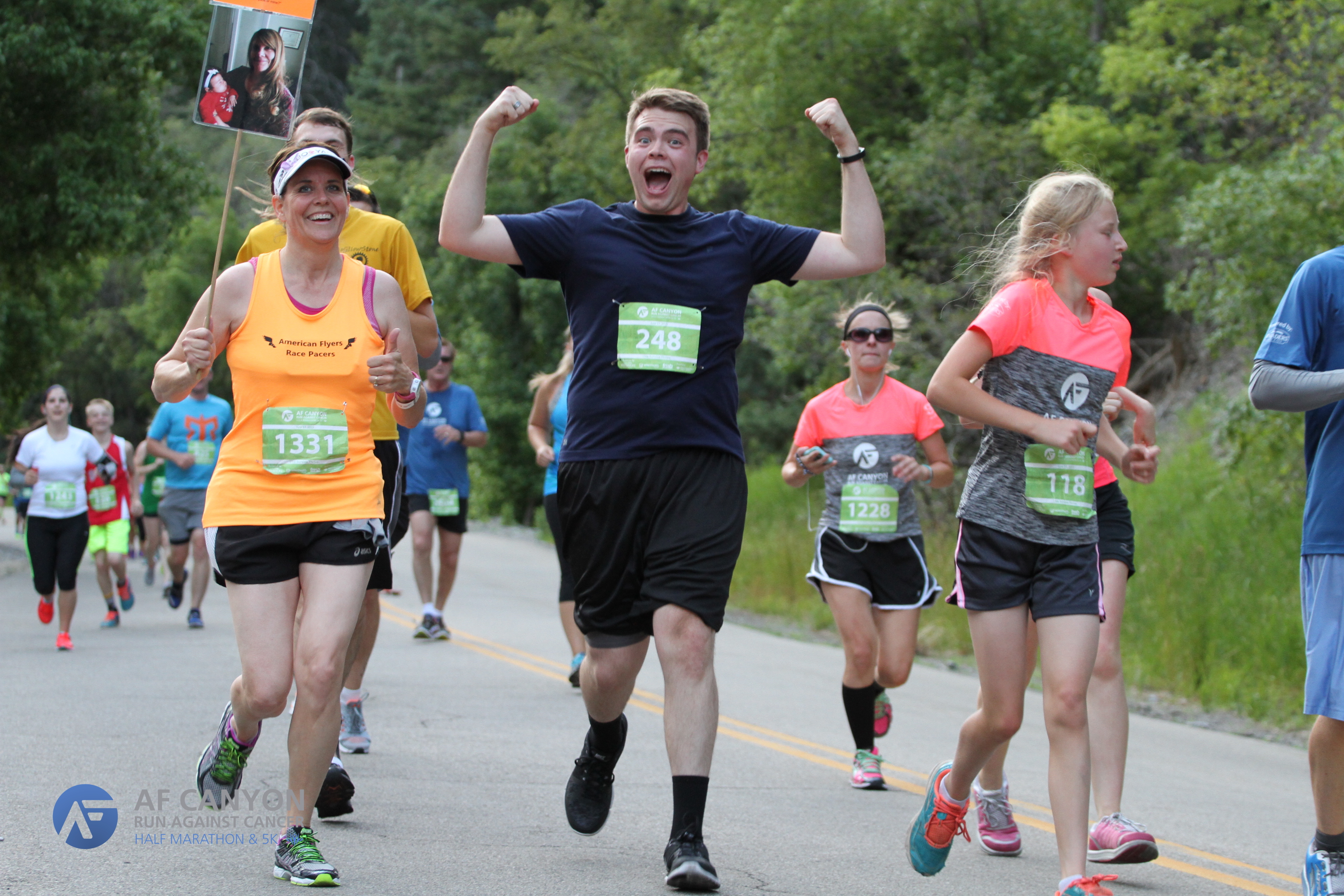 af canyon run against cancer american flyers race pacers