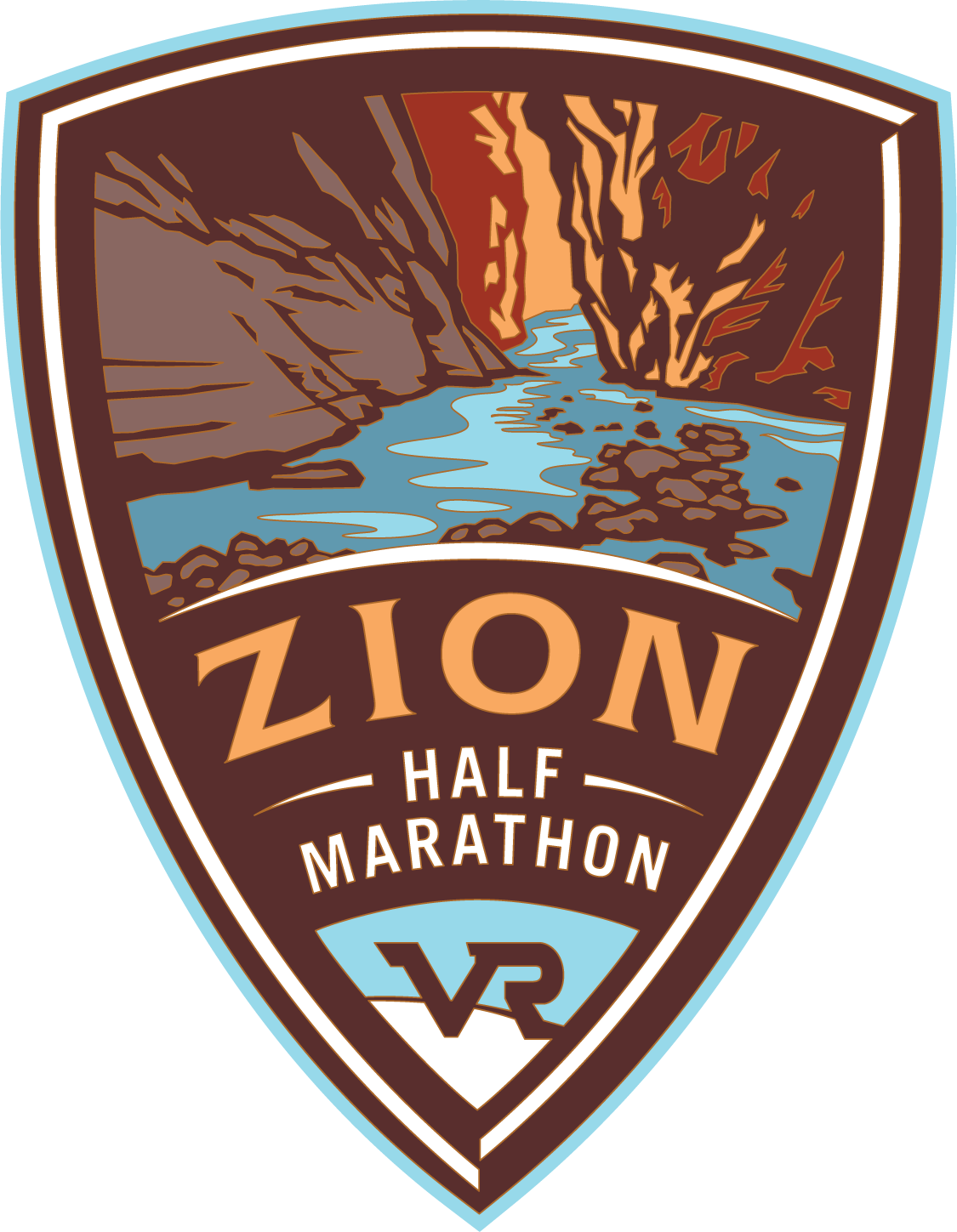 Vacation Races | Zion Half Logo